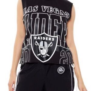 Forever 21 NFL Las Vegas Raiders Logo Tank Top Women M NWT